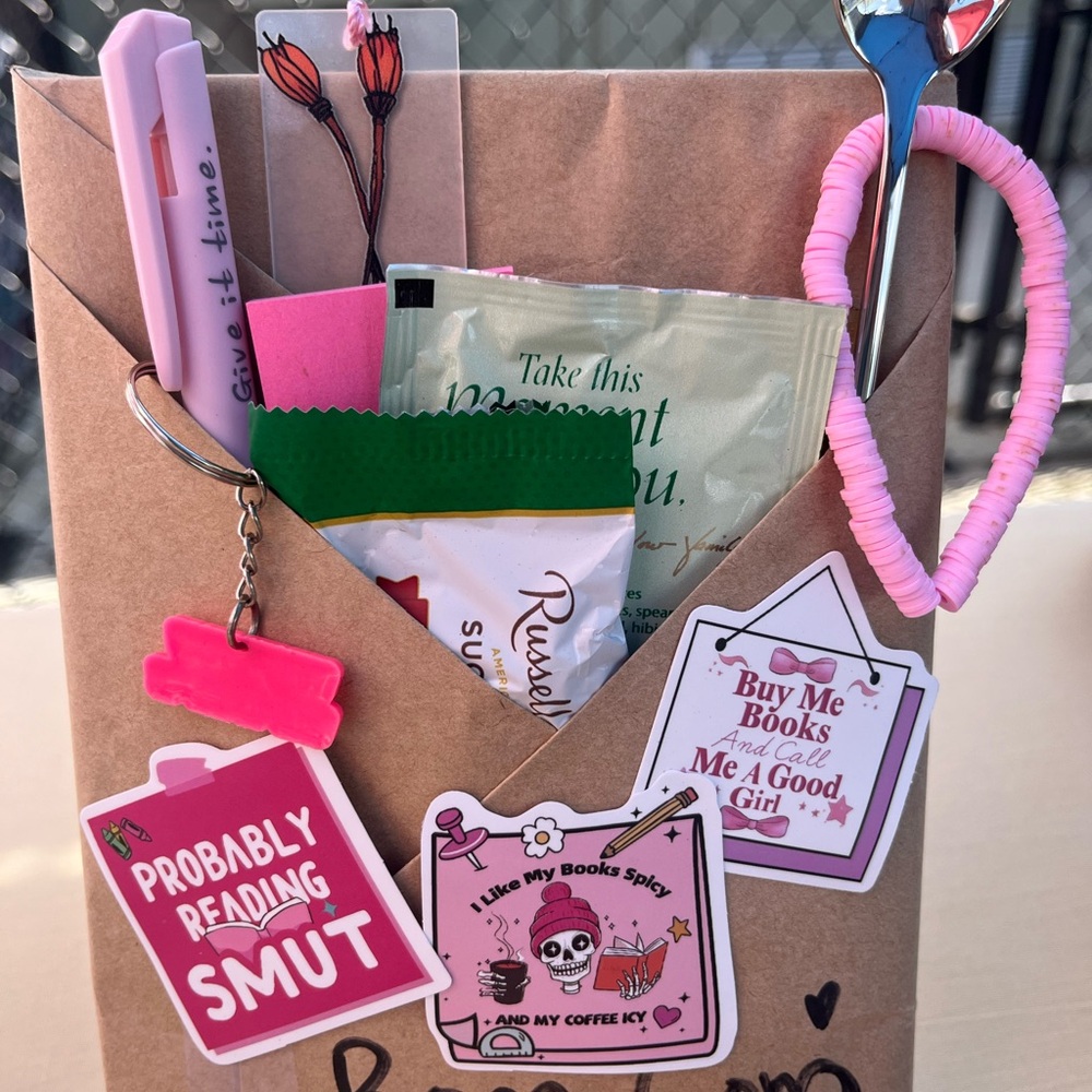 Pink and Brown Stationery Gift Set
